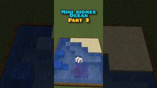 Minecraft Mini biomes|Ocean!🌊🐬 #minecraftbuilding #buliding #games #gaming #gameshorts #shorts