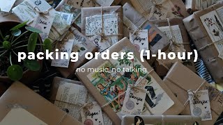 pack orders with me  one hour asmr, no midroll ads