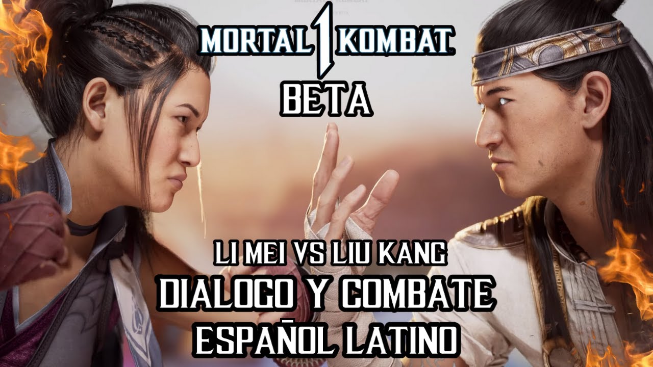 Mortal Kombat 1 Español Latino Beta Li Mei vs Liu Kang - YouTube