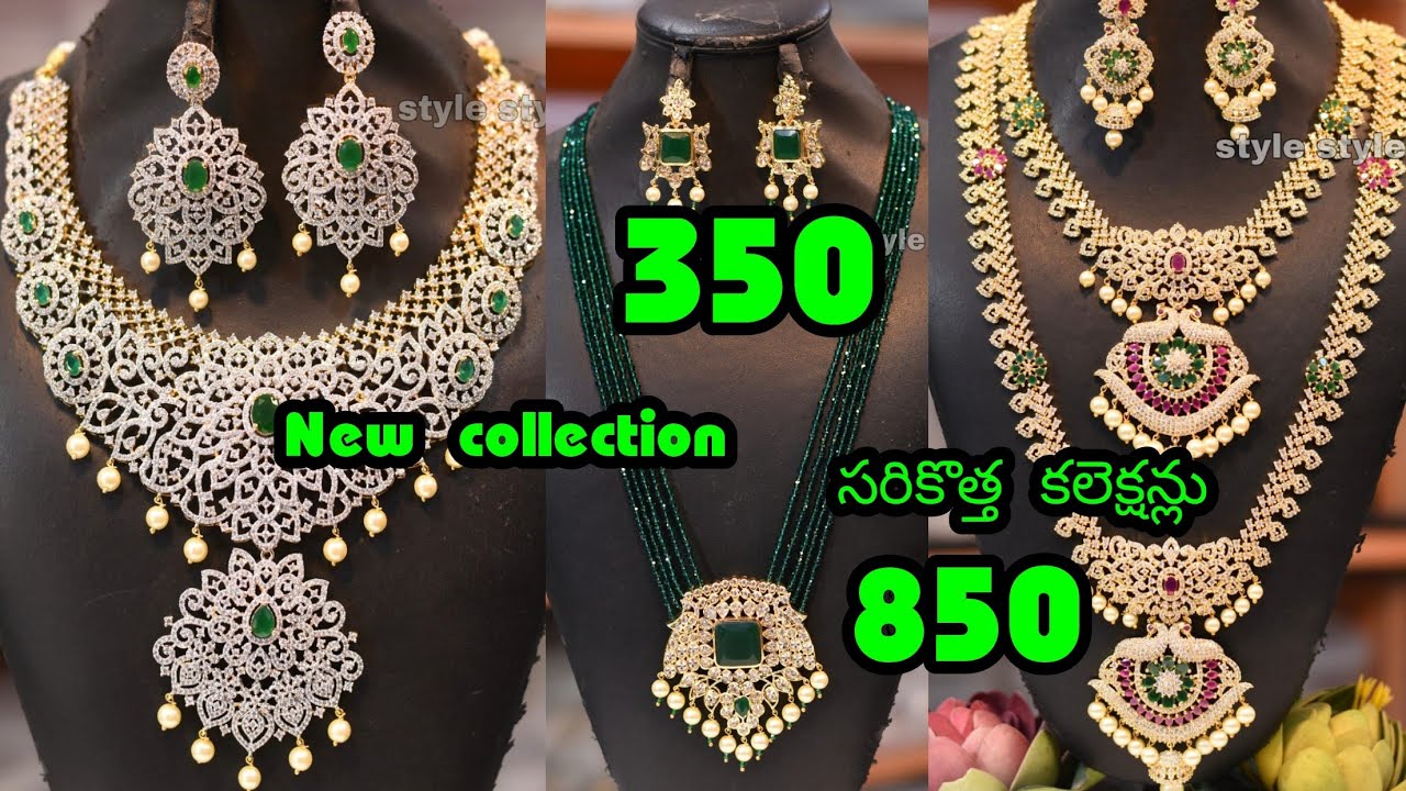 Latest jewellery designs / latest jewellery collection / cz jewellery