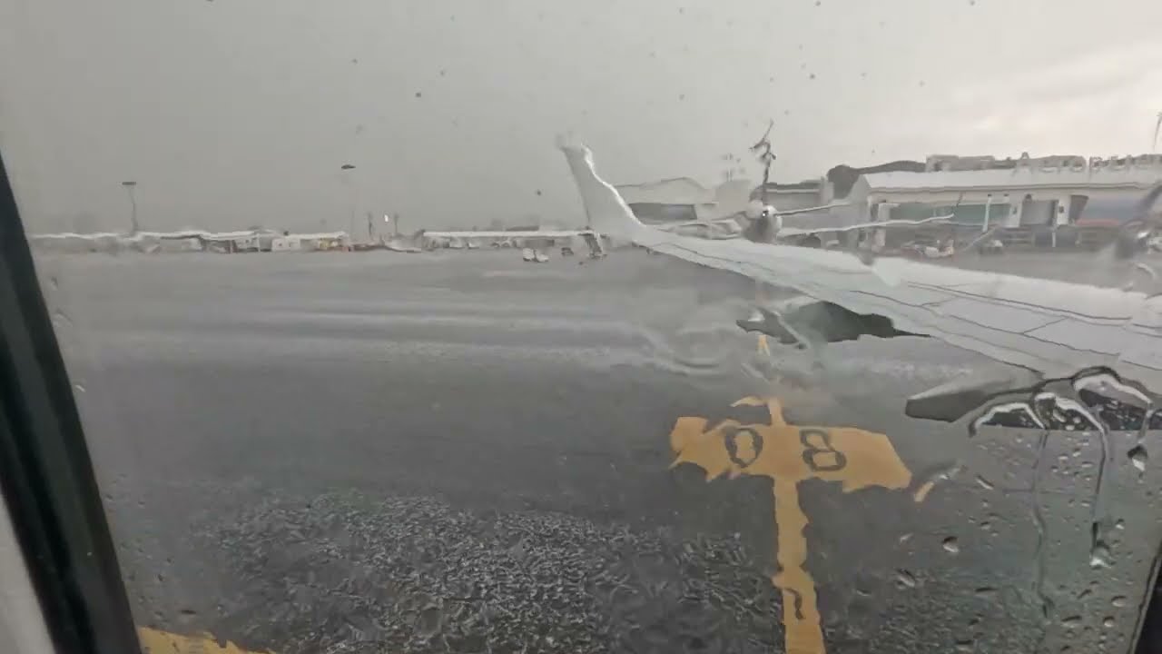 STORM LANDING LEON AIRPORT | Guanajuato Airport Landing | American Airlines | Boeing 737-800 | BJX