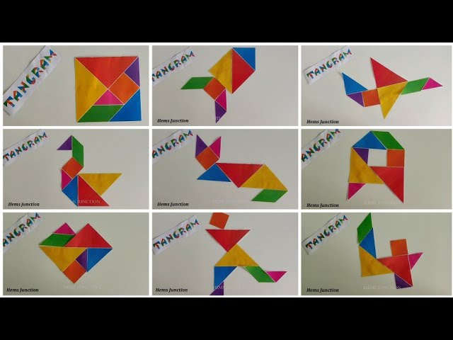 Learn how to make Tangram shapes / What is a Tangram - YouTube