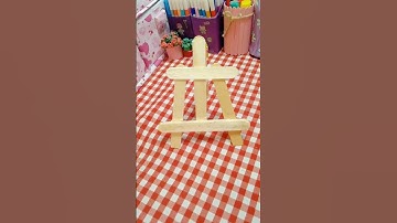 How to make mini Easel | Diy mini canvas stand #diy #artscraft