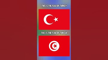 The Flag Of Turkey vs The Flag Of Tunisia #turkey #flags #tunisia  #nationalflag #flagsofcountries