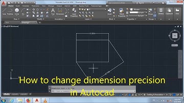 how to change dimension  precision in Autocad