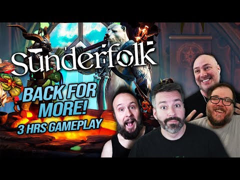 CONTINUING THE ADVENTURE!🔥👀 (3 Hours Gameplay - Sunderfolk w/ JP, Day9, & Bruce!)