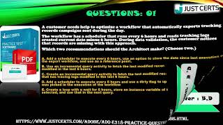 [2022] JustCerts Adobe AD0-E318 Dumps – Try Real  AD0-E318 Exam Questions