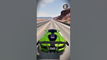 Realistic Highway Car Crash. 😱 BeamNG.Drive #sehar# hungergamertiktok #car