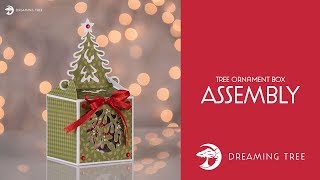 SVG File - Tree Ornament Box - Assembly Tutorial (For Cricut, Silhouette, and ScanNCut)