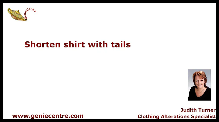How to shorten shirt with tails