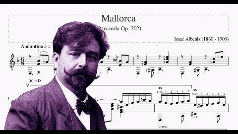 Thumbnail of Isaac Albeniz - Mallorca Barcarola Op. 202 - Sheet Guitar Mallorca - Score Isaac Albeniz