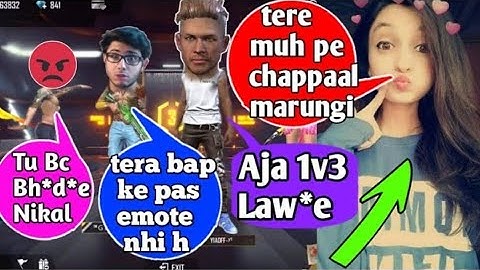 Random player Call me Noob and I challange for Room 1 VS 3 Garena Free fire choubey gaming