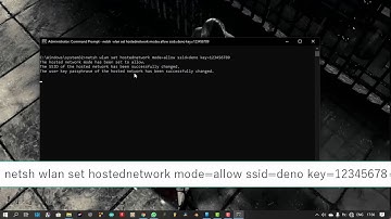 How to create WiFi hotspot on windows