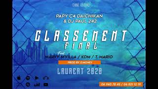Classement finale 2020(LAURÉAT) DJ PAUL - DJ C4 - KDM -MARVY - T Mario