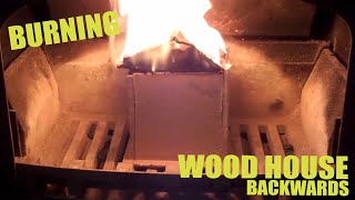 Oddly Satisfying Destruction: WOOD HOUSE FIRE [In Reverse] #104 ASMR (Relaxing)