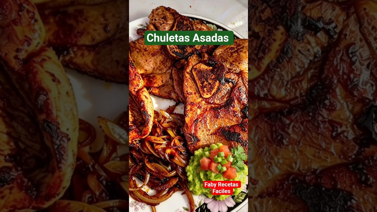 Chuletas Asadas 🥩😋 #recetas faciles #canaldecocina