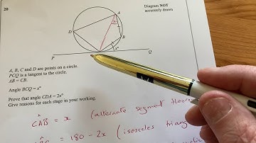 Edexcel IGCSE Maths Jan 2019 Paper 2 Q20