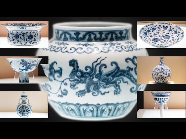 Antique Appreciation]A Set of Ming Dynasty Official Blue-and-white