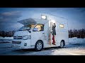 Winter Car Camping in HEAVY SNOW FIELD | Relaxing, Nature Sounds, ASMR