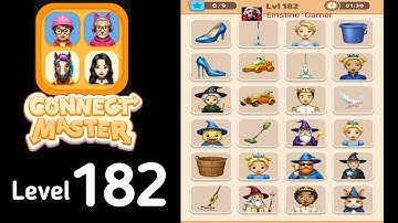 Connect Master Match Puzzle level 182 Guide Walkthrough Solution