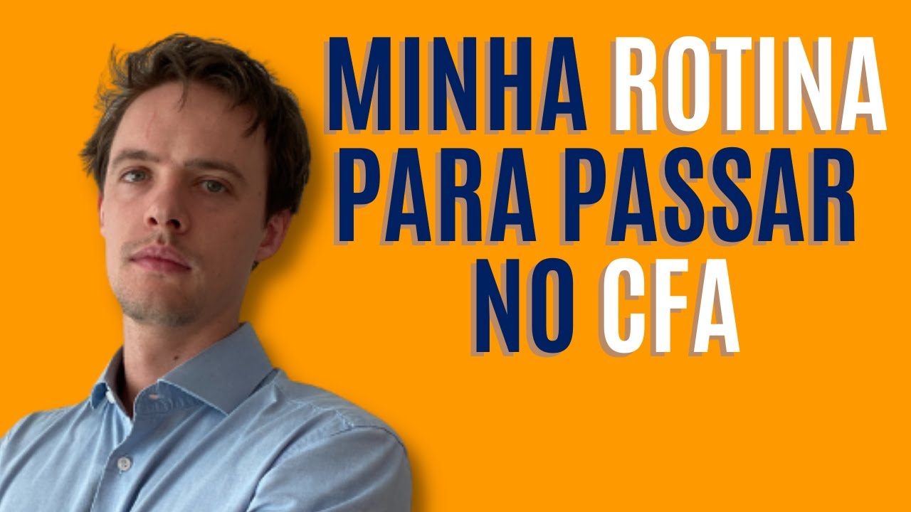 A rotina para passar no CFA!