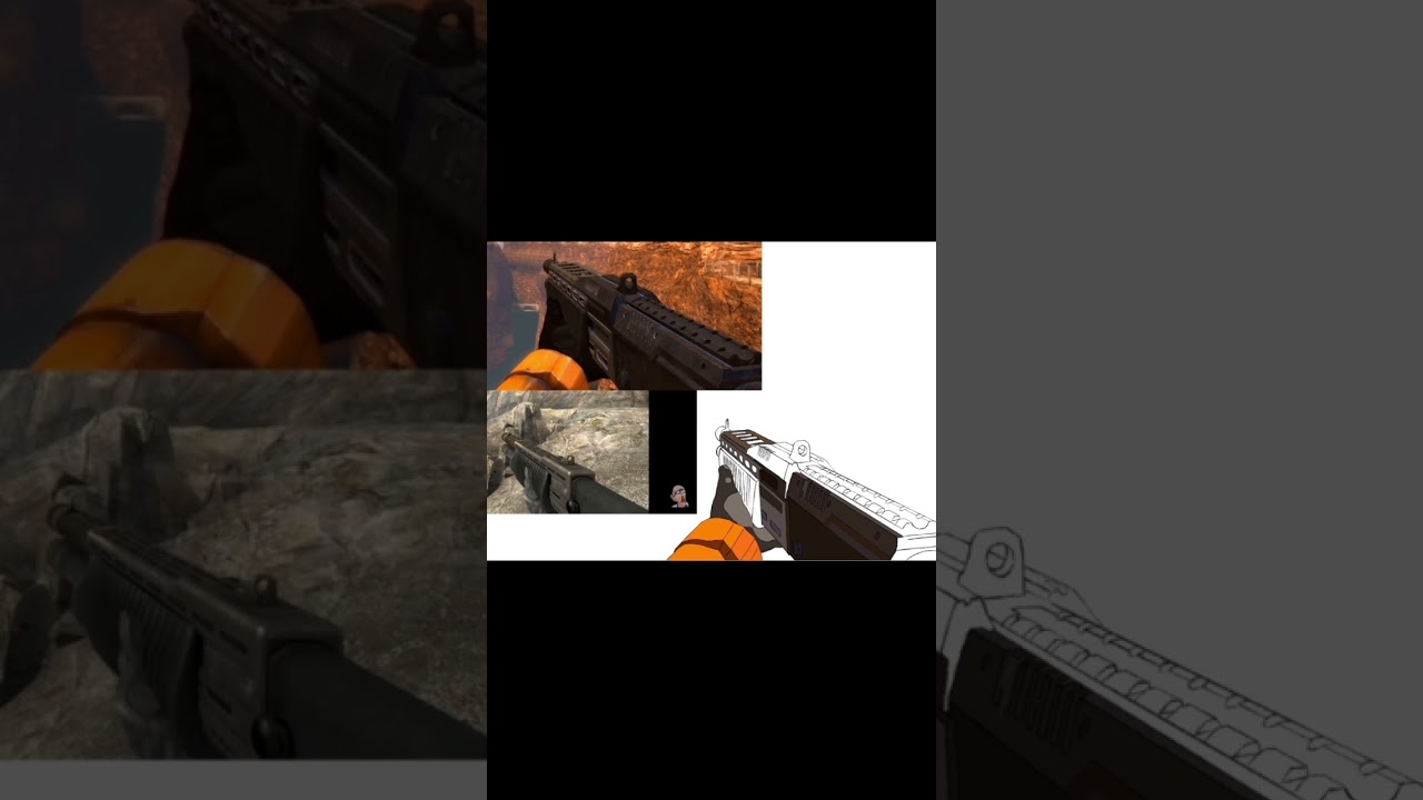 Drawing Spas-12 from Black Mesa | Ibis paint #ibispaintx #fps #halflife #gun