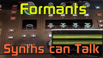 Formants, Synthesizers and Vocal Editing
