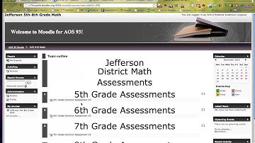 Moodle District math Assessments