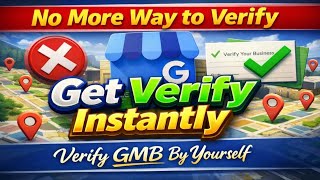 No more way to verify ⁉️ || Get verified your GMB instantly by yourself 😲