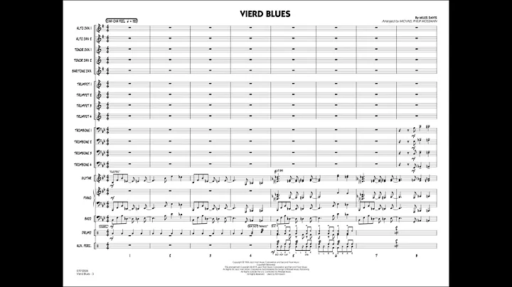 Vierd Blues by Miles Davis/arr. Michael Philip Mos...