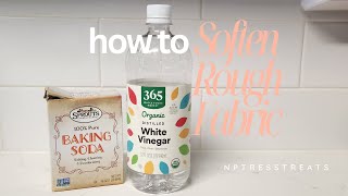 NPTressTreats TV: How to Soften Rough Fabric How Do You Soften Stiff Fabric