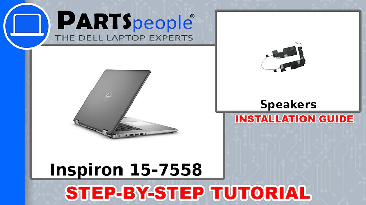 Dell Inspiron 15-7558 (P55F001) Speakers How-To Video Tutorial