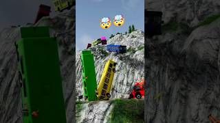 Extreme Bus Crash Test on Dangerous Cliff 💥#beamngdrive #buscrash