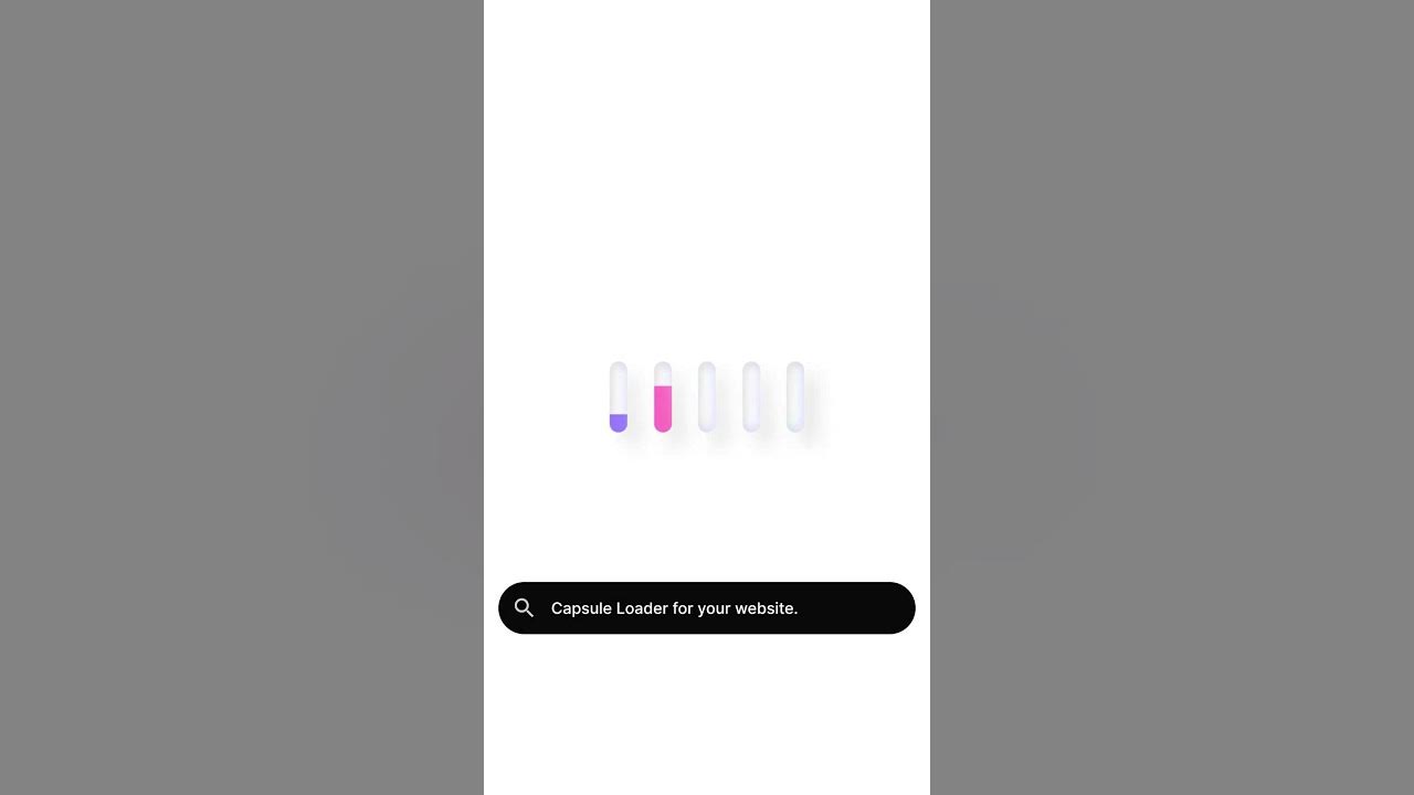Capsule loader using HTML & CSS #shorts #trending - YouTube