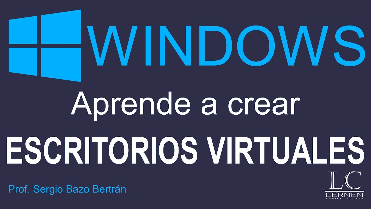 mil millones Cabeza Júnior Aprende a crear ESCRITORIOS VIRTUALES en Windows 10 - YouTube