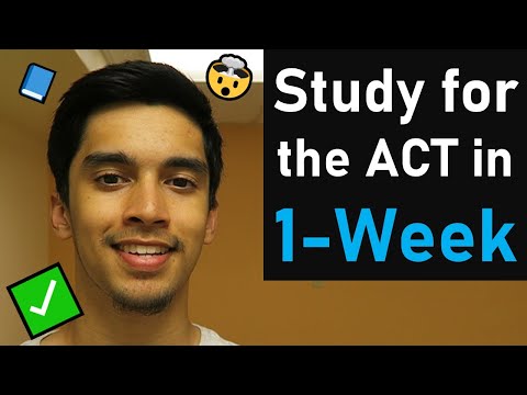 How to CRAM for the ACT in 1 Week | ACT Cramming Study Plan of a 33 Scorer