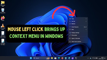 How to Fix Mouse Left Click Brings Up Context Menu in Windows 11