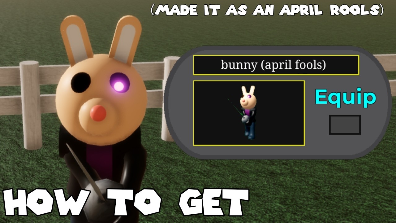 How to get bunny april fools skin tutorial (april fools) - YouTube