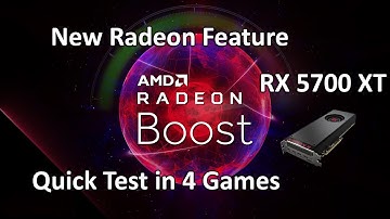 Radeon Boost Quick Test in 4 Games
