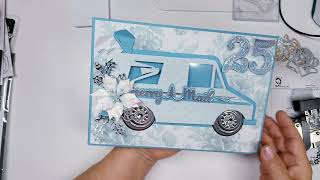 Mail truck Christmas envelopes