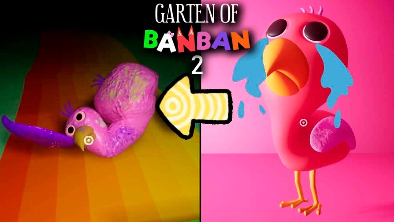 Opila Bird Reunites with Her Baby Birds Scene - Garten of Banban 2 (4K60) 