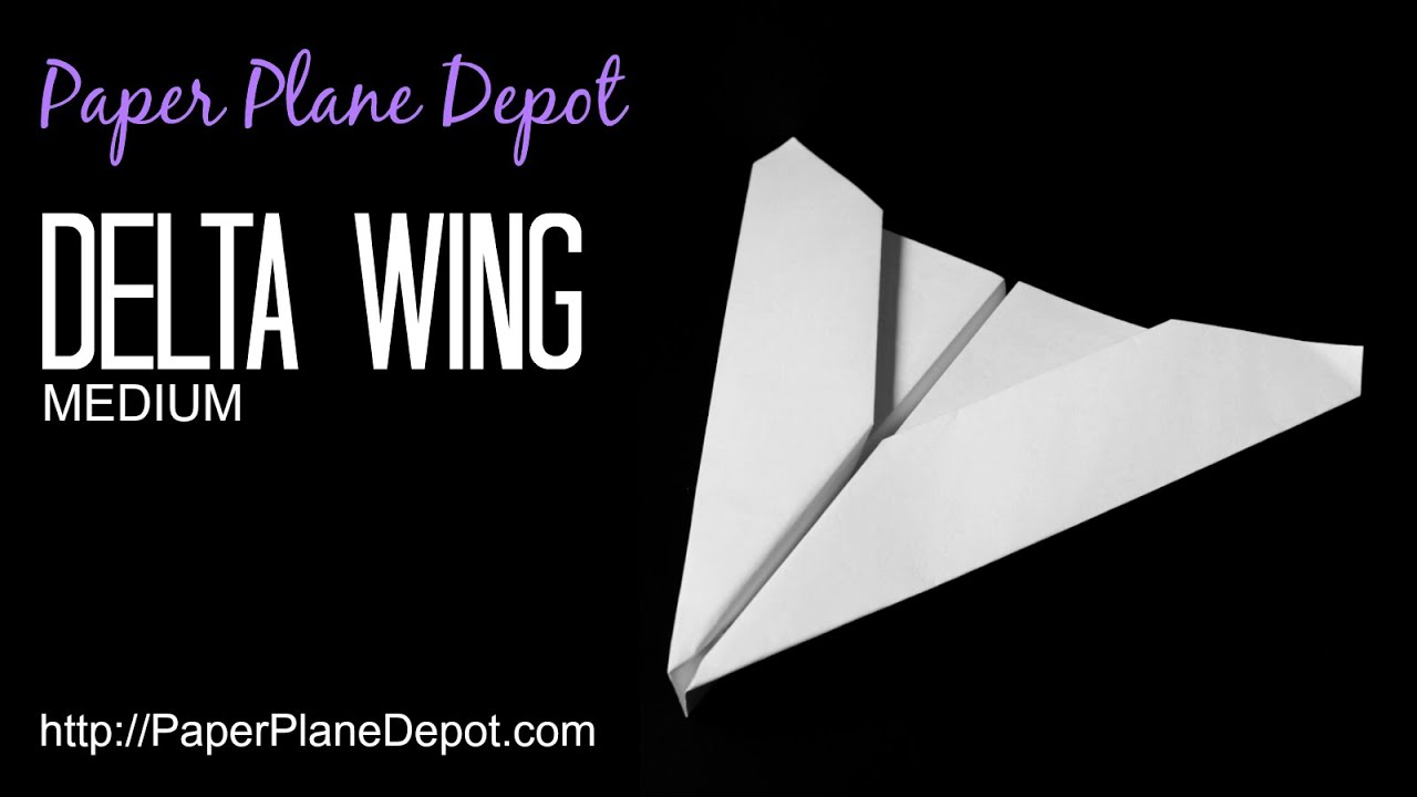 How to make a paper airplane Delta wing YouTube