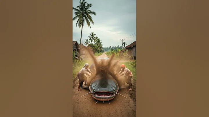 What could be lurking inside the catfish’s mysterious depths #catfish #wildlife #nature