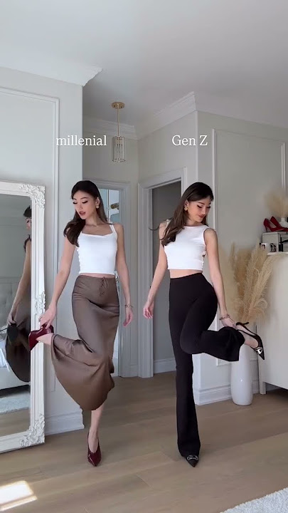 Millenial vs Gen z (which one??) 🥰 OBSESSED with the backless top from @qinsen_official #shorts