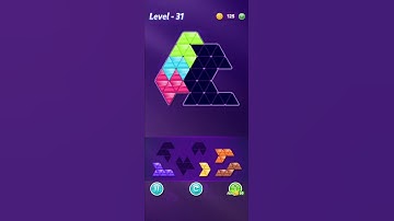 Block!Triangle puzzle:Tangram⬅️Level 31 Advanced