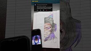 “Subscriber Demand Complete ❤️ Shinobu Half Face Drawing #shorts” #anime #demonslayer #shinobu