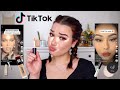 TESTING VIRAL TIK TOK MAKEUP HACKS + PRODUCTS (concealer face lift?)