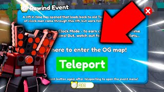 OMG!🤯 NEW REWIND EVENT and OG MAPS!😱 Roblox Toilet Tower Defense