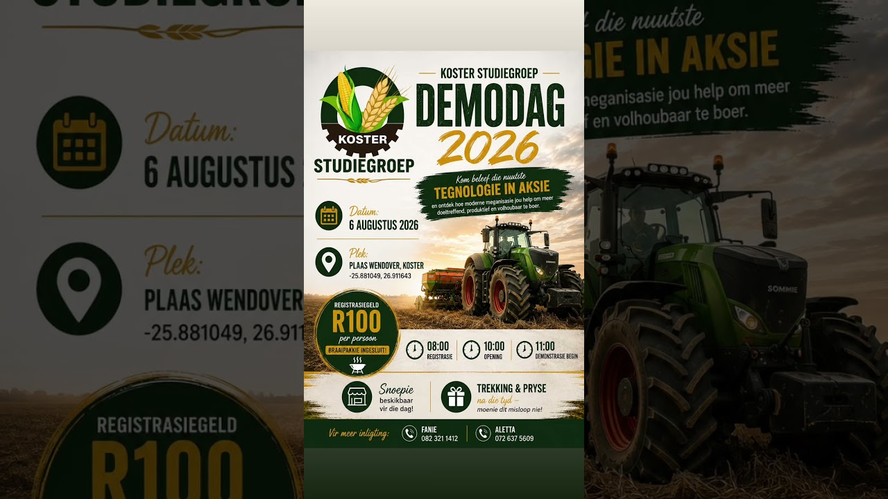 Is jy reg vir 'n dag vol landbou-demonstrasies?