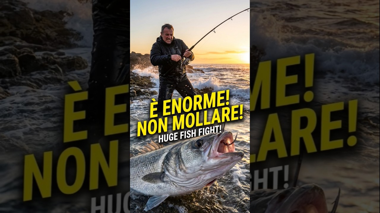 PESCA ESTREMA scogliera alle CINQUE TERRE, LIGURIA! 😱 Il pesce salta dagli scogli!